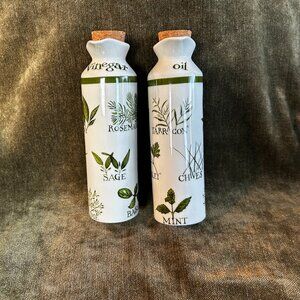 Brand New Porcelain Oil and Vinegar BIA UK Bottle Set
